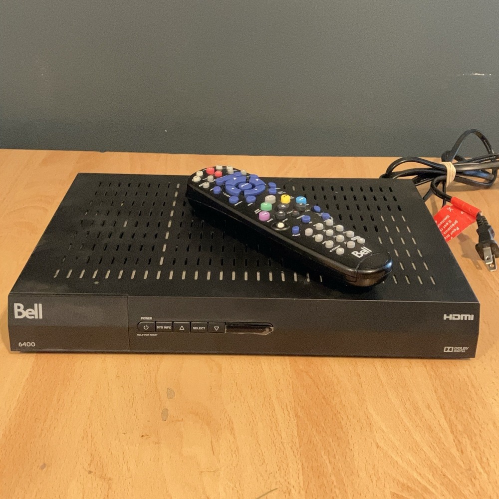 Bell Expressvu 6400 HD Satellite TV Receiver Box PVR w/ Remote Ready To Activate